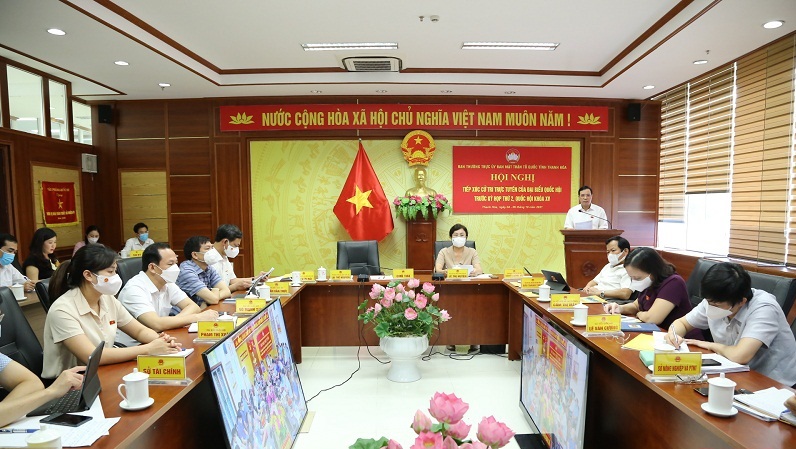 Đoàn ĐBQH tỉnh Thanh Hóa tiếp xúc cử tri trước Kỳ họp thứ 2, Quốc hội khóa XV