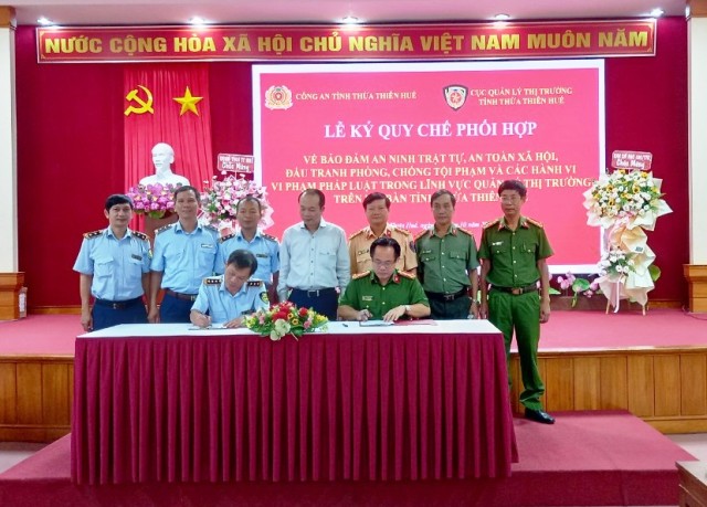 Thừa Thiên Huế: Cục Quản lý thị trường và Công an tỉnh ký quy chế phối hợp