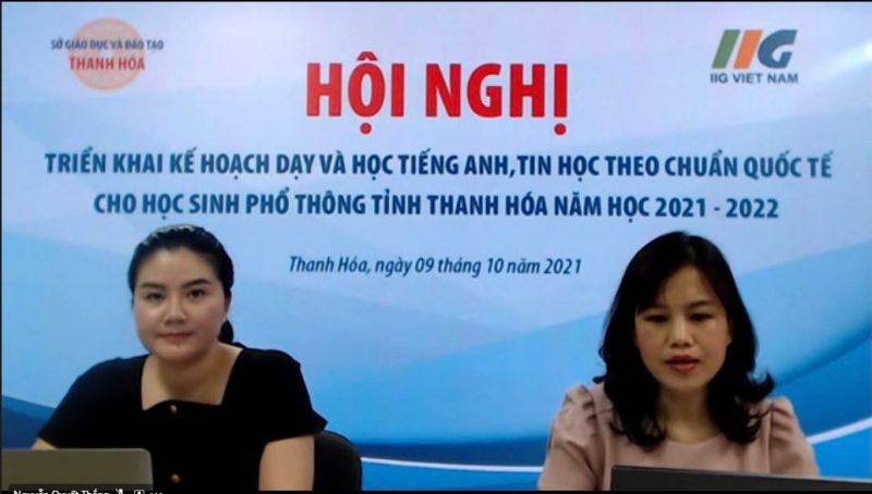 Đại diện phía IIG Việt Nam đã giải đáp những băn khoăn, thắc mắc từ các nhà trường, phòng GD&ĐT huyện, thị xã, thành phố,