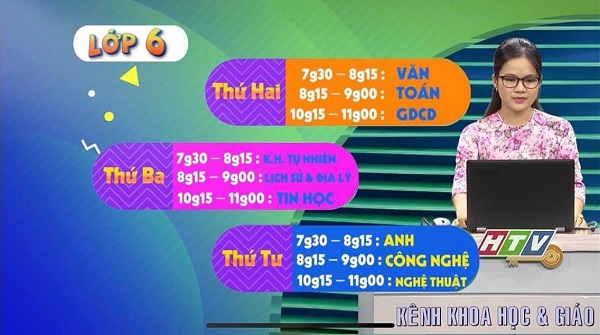 TP. HCM: Từ 11/10, học sinh lớp 6 và lớp 9 sẽ học trên truyền hình