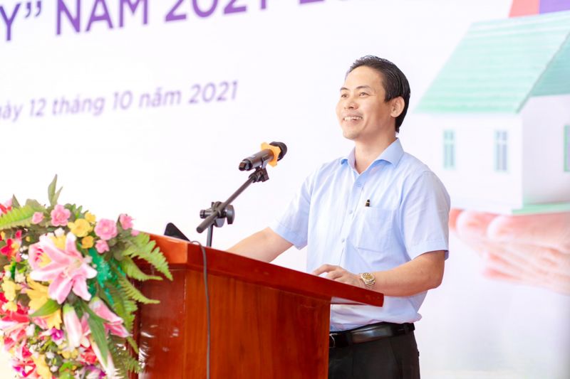 Chủ tịch Tập đoàn Kosy, ông Nguyễn Việt Cường phát biểu tại buổi lễ.