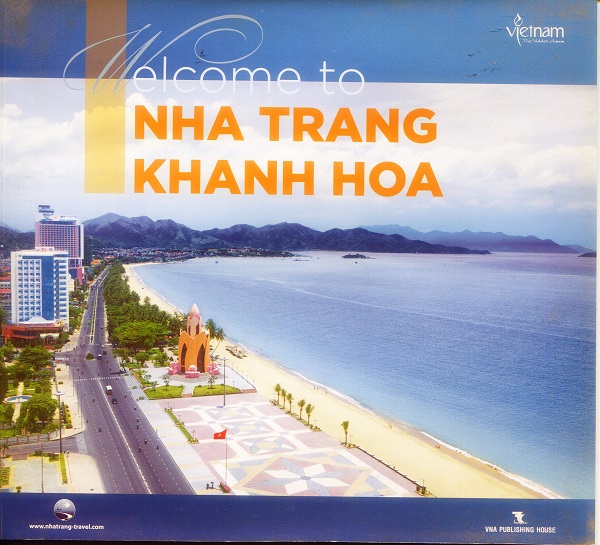 Hình ảnh Tháp Trầm Hương được in trong tài liệu quảng bá du lịch Nha Trang- Khánh Hòa