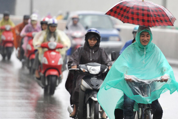Hà Nội tiếp tục mưa, nhiệt độ thấp nhất 20 độ C