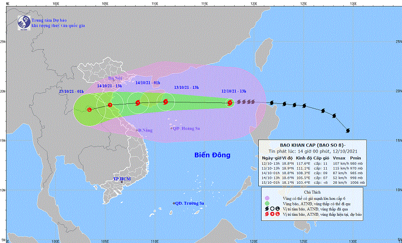 Bão số 8 suy yếu thành áp thấp nhiệt đới, Thanh Hóa mưa lớn