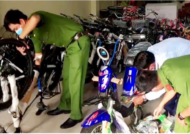 An Giang: Tạm giữ 55 chiếc xe đạp, xe đạp điện không rõ nguồn gốc