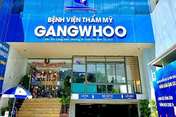 Bệnh viện Thẩm mỹ GANG WHOO (số 576-578 đường Cộng Hòa, phường 13, quận Tân Bình, TP.HCM) - nơi hút mỡ bụng cho bà N.T.N.T.