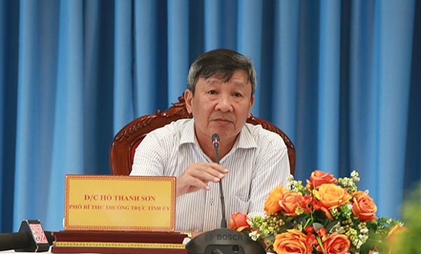 Ông Hồ Thanh Sơn - Phó bí thư Thường trực Tỉnh ủy Đồng Nai