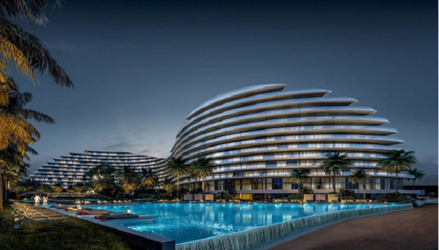 Kiến trúc khách sạn mô phỏng hình cánh sóng