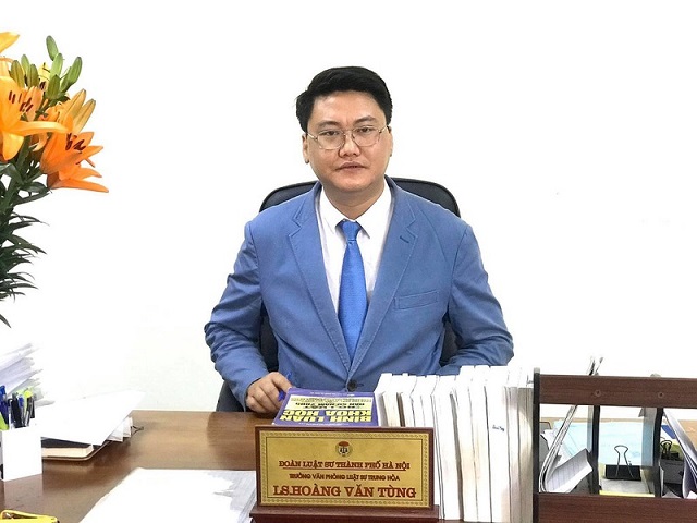 Luật sư Hoàng Tùng trưởng VP Luật sư Trung Hòa