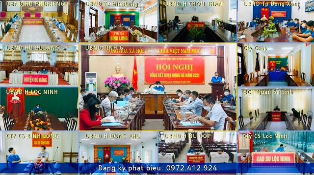 Hội nghị tổng kết hoạt động hè năm 2021 tại Bình Phước