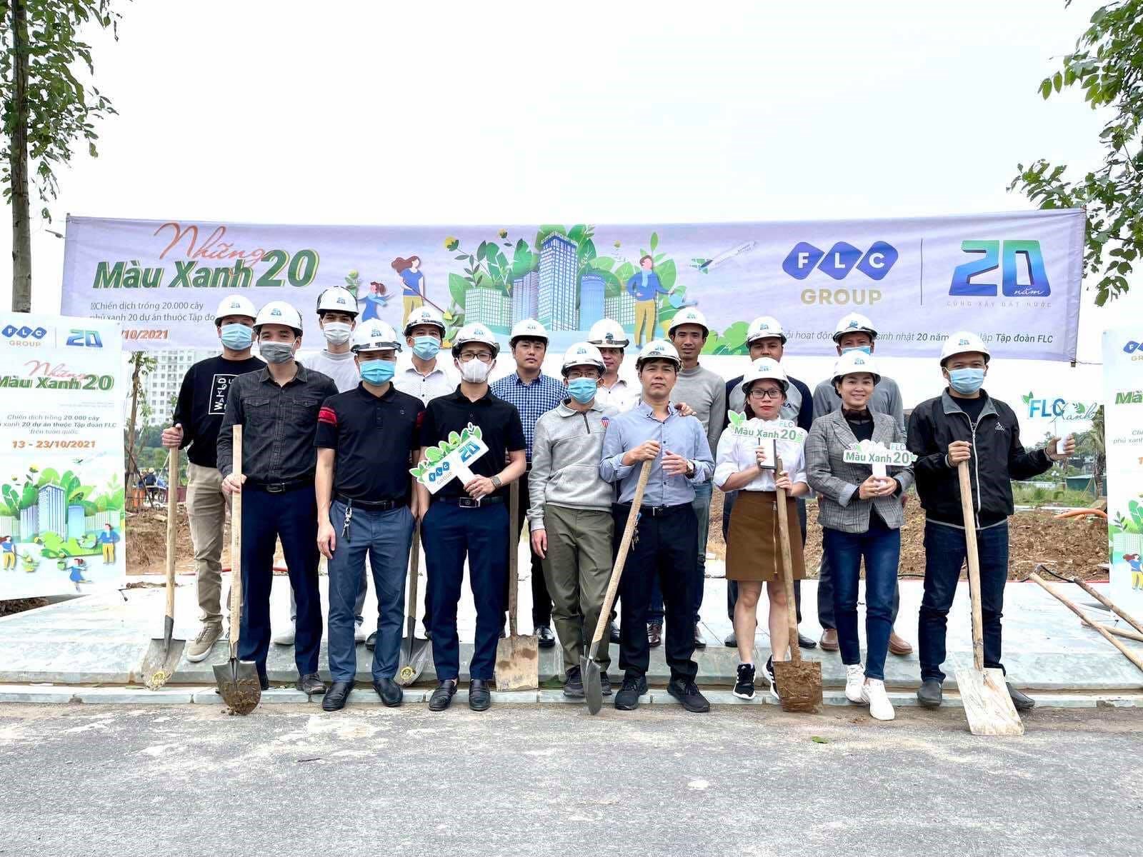 Hoạt động trồng cây được triển khai tại FLC Quảng Bình hưởng ứng chương trình “Những màu xanh 20” của Tập đoàn