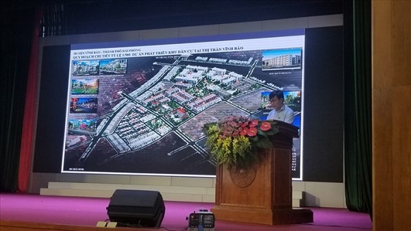 Công bố Quy hoạch chi tiết, tỉ lệ 1/500 Dự án phát triển khu dân cư tại thị trấn Vĩnh Bảo, huyện Vĩnh Bảo ngày 26/4/2019