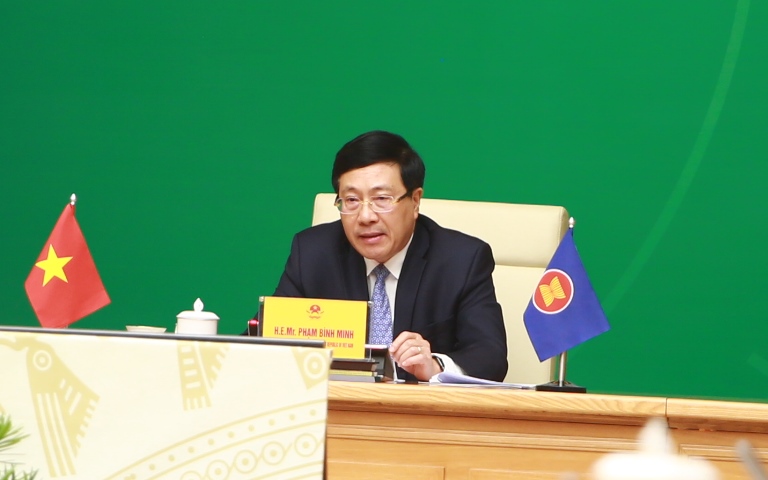 Phó Thủ tướng Thường trực Phạm Bình Minh tại Hội nghị