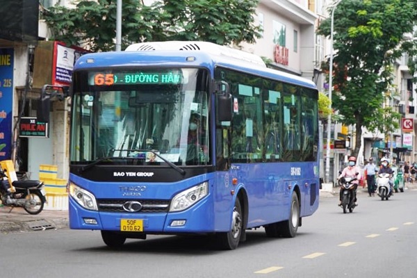 Xe buýt hoạt động trở lại tại TP Hồ Chí Minh