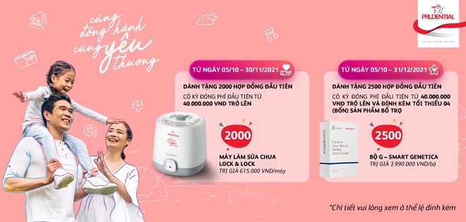 Prudential triển khai chương trình khuyến mại “Cùng đồng hành – Cùng yêu thương”