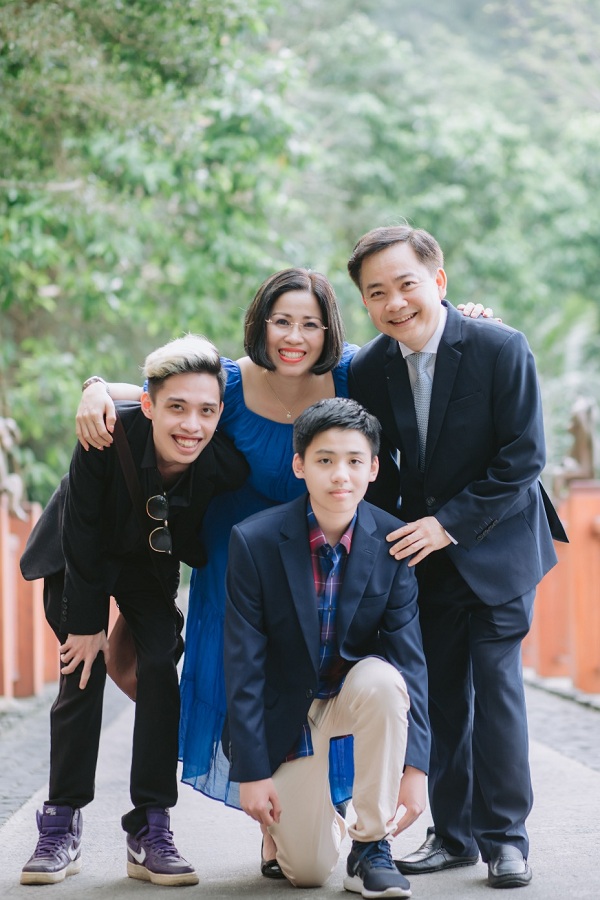 Gia đình nhỏ hạnh phúc của bà Nancy Ngô Thị Bích Quyên