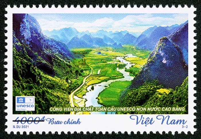Mẫu 3-2 giới thiệu “Công viên Địa chất toàn cầu UNESCO Non nước Cao Bằng”