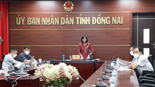 Phó chủ tịch UBND tỉnh Đồng Nai phát biểu tại hội nghị
