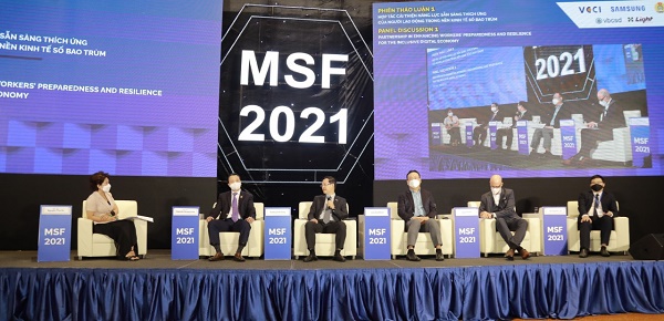 Diễn đàn đa phương (MSF) 2021 với chủ đề “Hợp tác xây dựng Lực lượng lao động sẵn sàng cho Nền kinh tế số bao trùm tại Việt Nam”