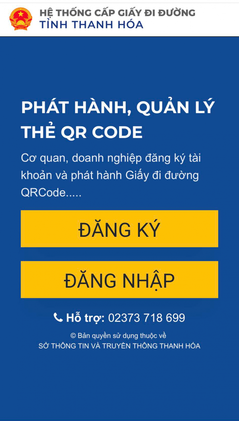 Thanh Hóa: Triển khai thực hiện ứng dụng cấp giấy đi đường trực tuyến