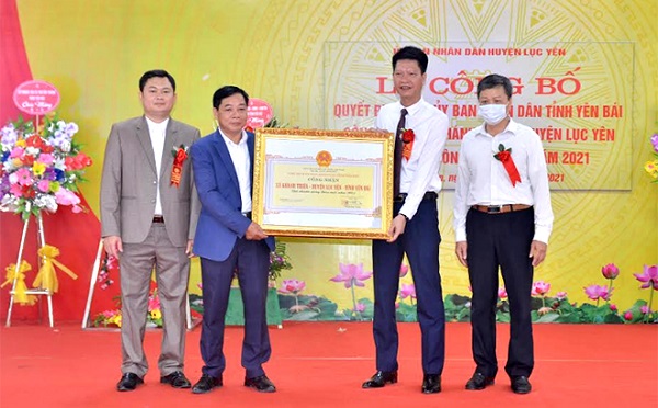 Yên Bái: Công bố xã Khánh Thiện đạt chuẩn nông thôn mới năm 2021