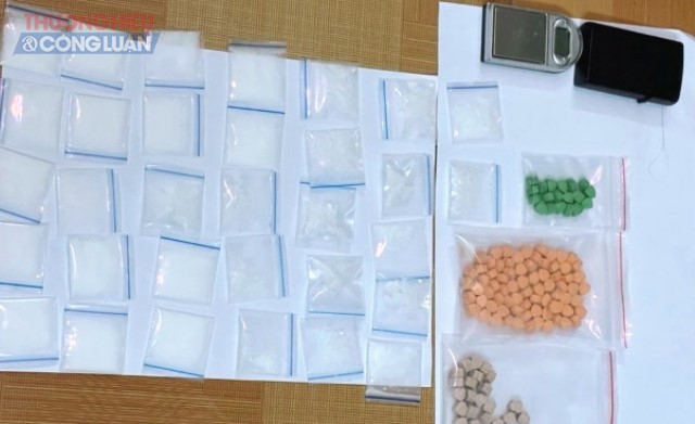 Số ma túy đối tượng Huỳnh Bá Thuận dùng để mua bán bị cơ quan công an thu giữ
