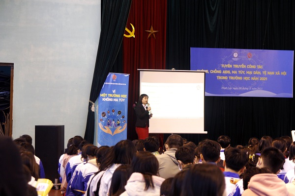Lạng Sơn, tuyên truyền công tác phòng chống ma túy cho học sinh, ma túy học đường, Viện PSD