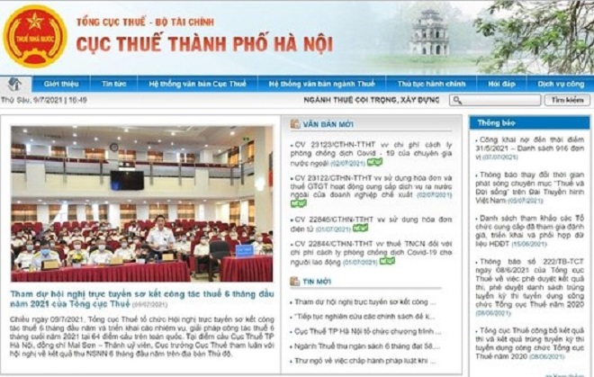 Cục thuế Hà Nội: Tổ chức giải đáp vướng mắc về chính sách thuế trên website
