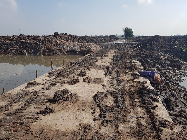 Cụm công nghiệp làng nghề Đại Thắng (Hà Nội): Sử dụng bùn, chất thải xây dựng san lấp mặt bằng?