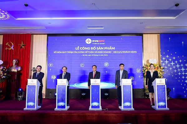 EVNNPC ra mắt sản phẩm chuyển đổi số lĩnh vực Tài chính kế toán và Kinh doanh - Dịch vụ khách hàng