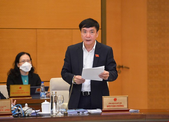 Tổng thư ký, Chủ nhiệm Văn phòng Quốc hội Bùi Văn Cường đề nghị tổ chức kỳ họp theo hình thức trực tuyến cả kỳ (Ảnh SGGP)