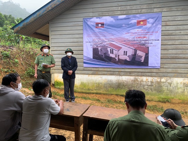 Khởi công xây dựng trụ sở làm việc cho Công an nước bạn Lào