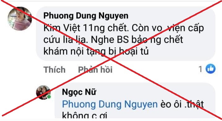 Công an huyện Nông Cống xử lý tài khoản Facebook thông tin sai sự thật về vụ việc sốc phản vệ sau khi tiêm vaccine