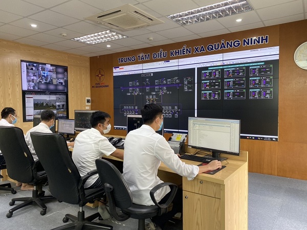 Trung tâm Điều khiển xa, thực hiện chức năng điều độ vận hành lưới điện cấp điện áp đến 110kV trên toàn tỉnh Quảng Ninh