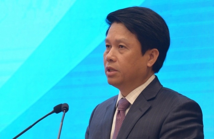 Phó thống đốc Ngân hàng Nhà nước Phạm Tiến Dũng phát biểu tại hội thảo