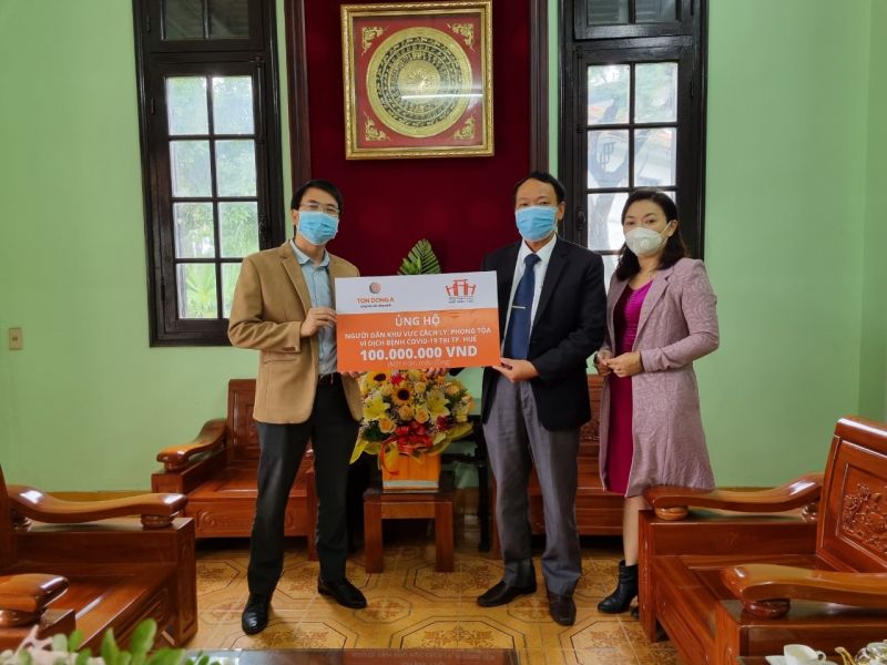 Tôn Đông Á: Ủng hộ người dân khu vực cách ly, phong tỏa vì dịch bệnh Covid-19 tại Huế