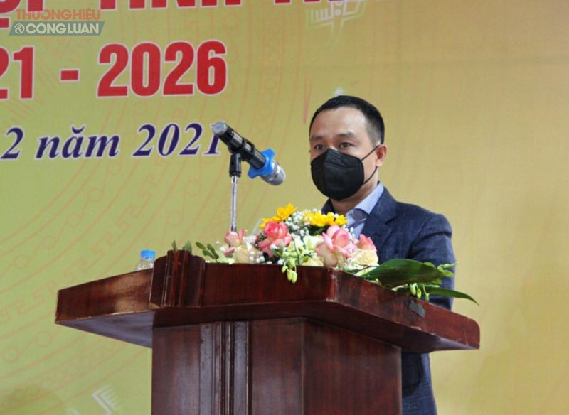 Lãnh đạo Liên đoàn Võ thuật tổng hợp Việt Nam phát biểu tại Đại hội