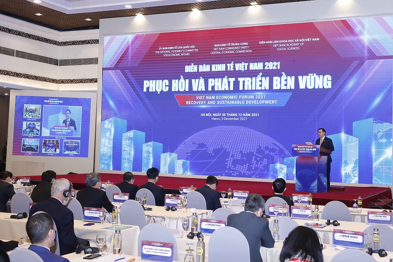Chủ tịch Quốc hội đề nghị bảo đảm cân đối lớn của nền kinh tế là yêu cầu bắt buộc để an toàn nền kinh tế. Ảnh: VGP/Lê Sơn