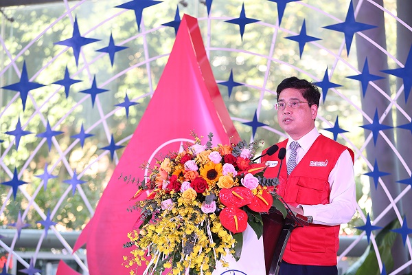 Ông Võ Quang Lâm - Phó Tổng Giám đốc EVN đã phát biểu tại Lễ Phát động Tuần lễ hồng EVN lần thứ VII