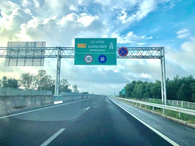 Từ 09/12, cao tốc Đà Nẵng–Quảng Ngãi cho phép lưu thông 120 km/giờ