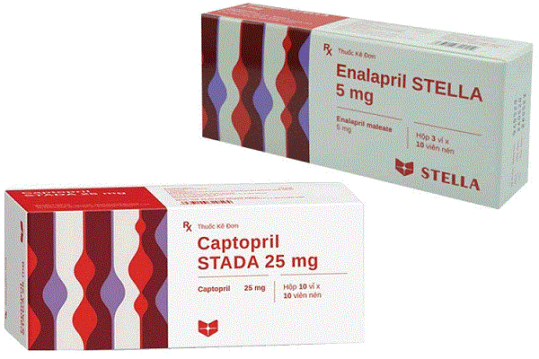 Captopril và Enalapril thường được sử dụng để ổn định huyết áp