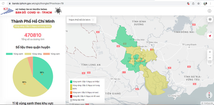 TP. Hồ Chí Minh cập nhật cấp độ dịch Covid-19 mới nhất