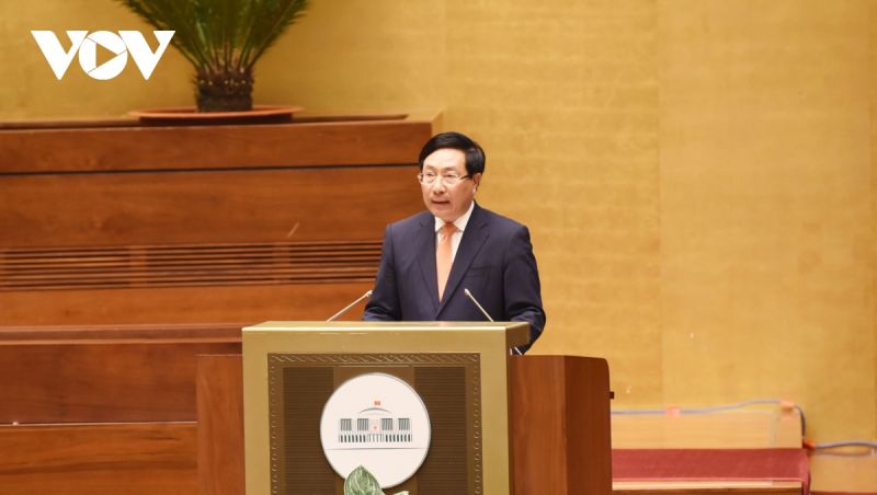 Phó Thủ tướng Thường trực Chính phủ Phạm Bình Minh tại Hội nghị