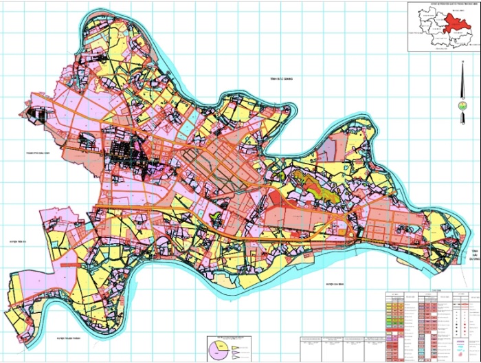 Bản đồ quy hoạch đất huyện Quế Võ (tỉnh Bắc Ninh) thời kỳ 2021-2030