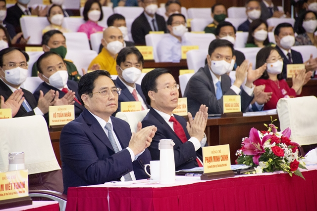 Các đại biểu tham dự tại lễ kỷ niệm 30 năm thành lập tỉnh Bà Rịa Vũng Tàu.