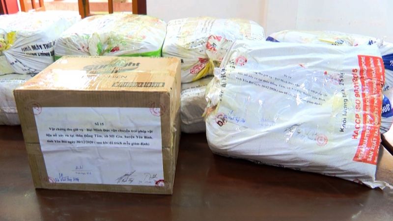 Bắt giữ 9 đối tượng sử dụng trái phép vật liệu nổ để khai thác quặng chì, kẽm ở Yên Bái