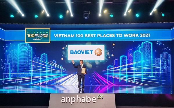 Bảo Việt là Tập đoàn Tài chính - Bảo hiểm duy nhất được vinh danh trong Top 100 Nơi làm việc tốt nhất Việt Nam