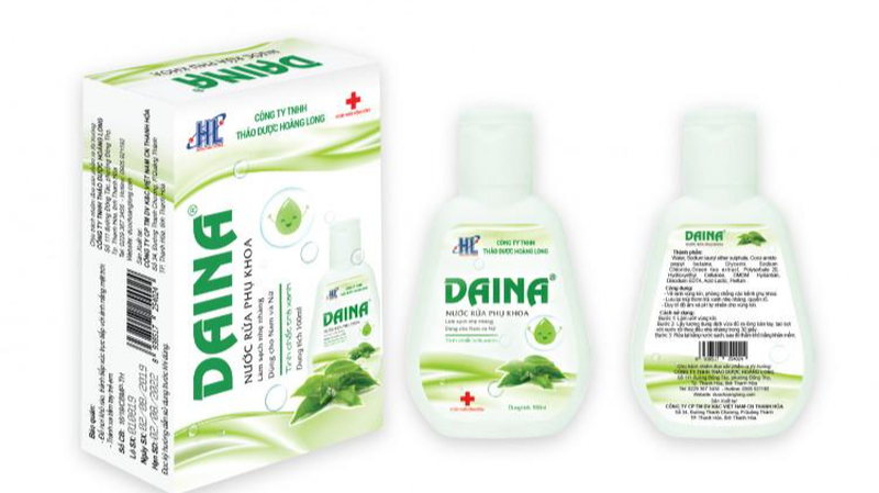 Thu hồi trên toàn quốc sản phẩm Nước rửa phụ khoa Daina