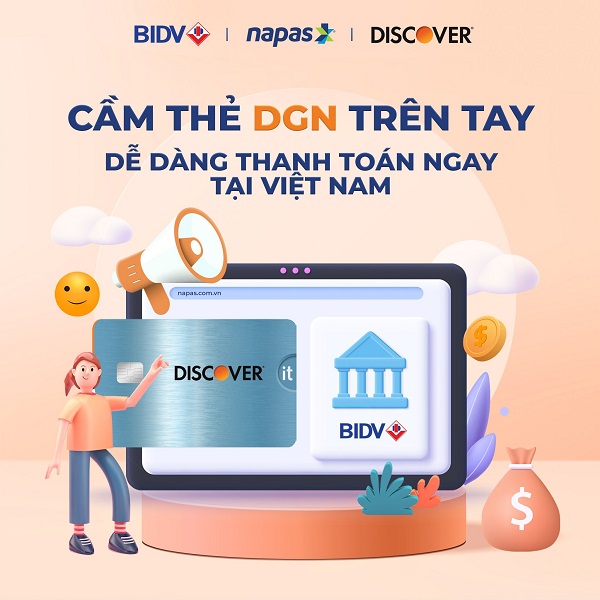 NAPAS phối hợp với BIDV triển khai Dịch vụ chấp nhận thẻ mang thương hiệu DFS tại Việt Nam