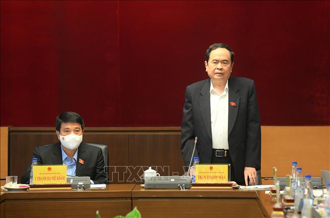 Phó Chủ tịch Thường trực Quốc hội Trần Thanh Mẫn phát biểu chỉ đạo. Ảnh: Văn Điệp/TTXVN